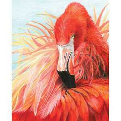 Picture of PENCIL COLOURING BY NUMBER - FLAMINGO